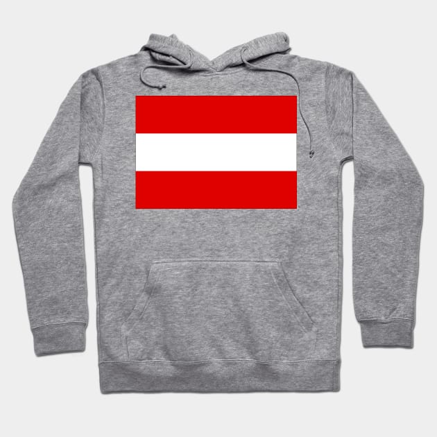 Flag of Austria Hoodie by Bravuramedia